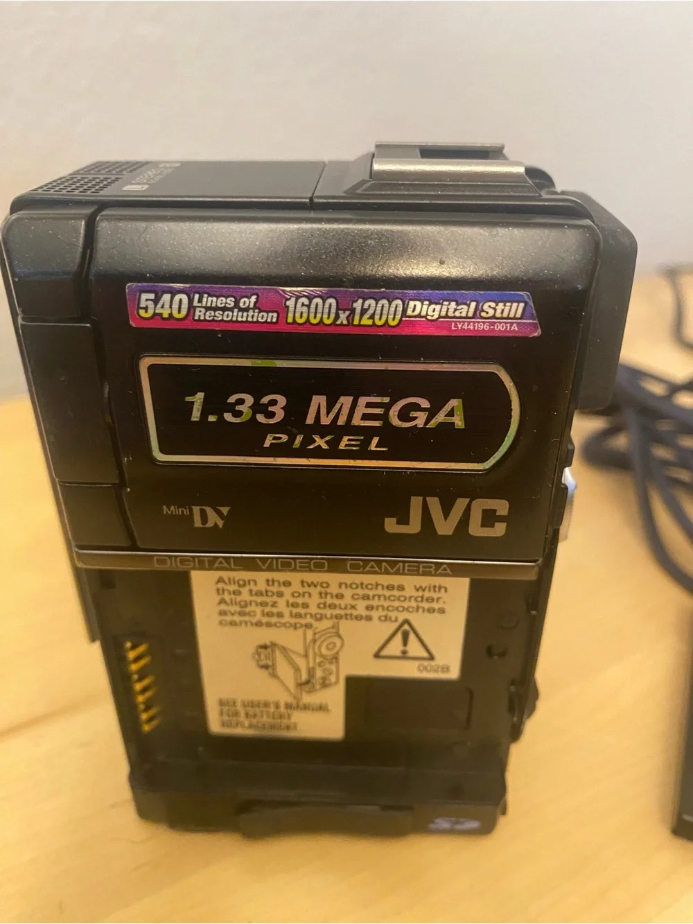 JVC Mega Pix Camcorder with Charger and Case - Black